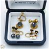 Image 1 : VINTAGE 3 PAIR EARRINGS AM LEE