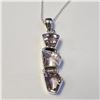 Image 1 : SILVER AMETHYST 16" NECKLACE