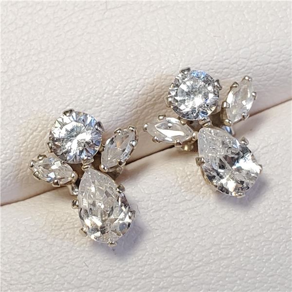 SILVER CZ EARRINGS