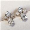 Image 1 : SILVER CZ EARRINGS