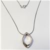 Image 1 : SILVER DIAMOND 16" NECKLACE