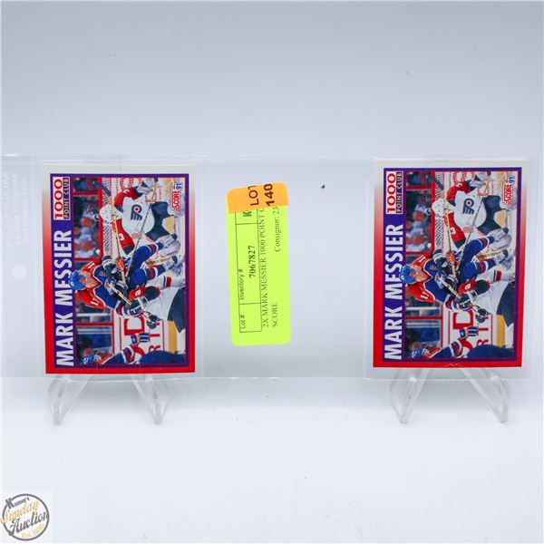 2X MARK MESSIER 1000 POINT CLUB SCORE