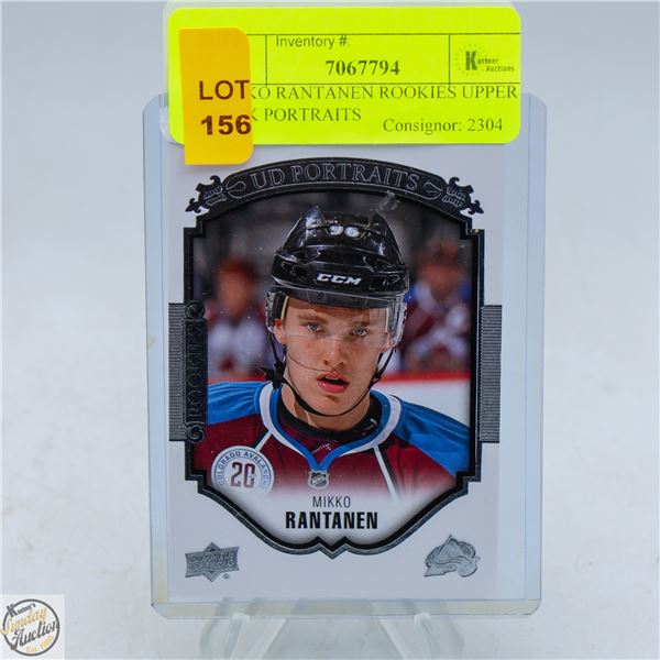 MIKKO RANTANEN ROOKIES UPPER DECK PORTRAITS