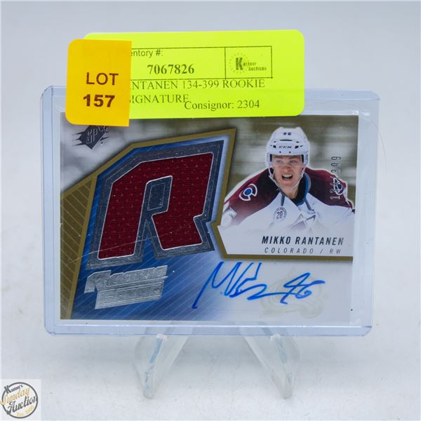 MIKKO RANTANEN 134-399 ROOKIE FABRICS SIGNATURE