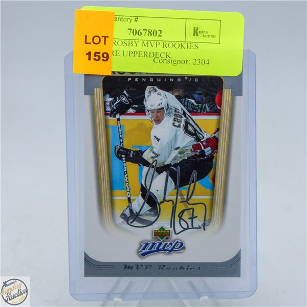 SIDNEY CROSBY MVP ROOKIES SIGNATURE UPPERDECK
