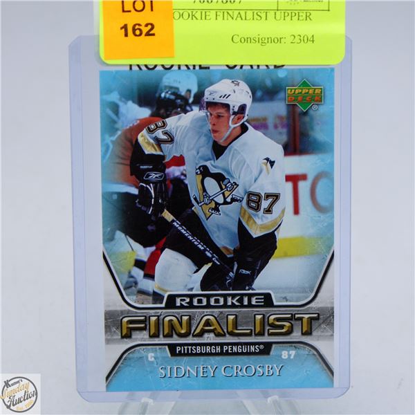 CROSBY ROOKIE FINALIST UPPER DECK