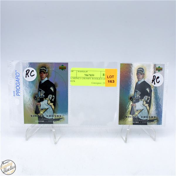2X SIDNEY CROSBY ROOKIES UPPER DECK