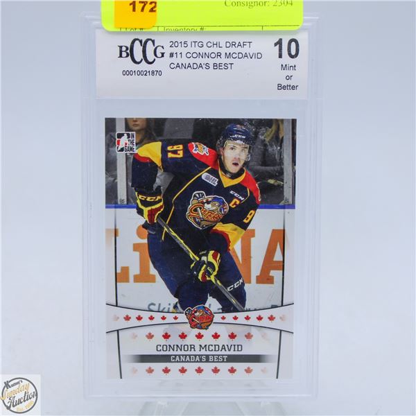 CONNOR MCDAVID GRADED 10 CANADA'S BEST