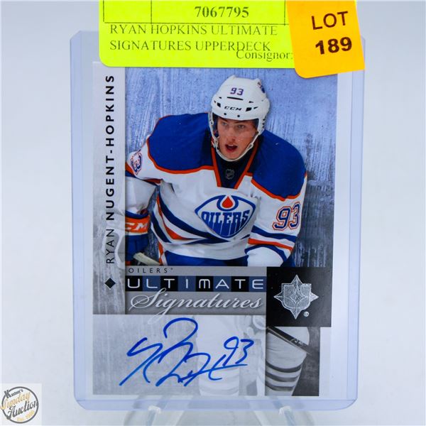 RYAN HOPKINS ULTIMATE SIGNATURES UPPERDECK