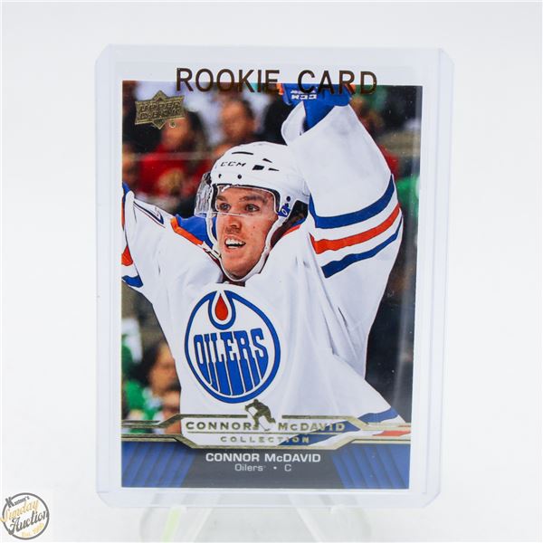 OILERS' CONNOR MCDAVID ROOKIE CARD