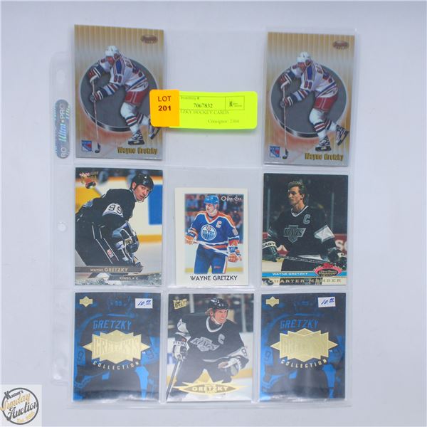 8X GRETZKY HOCKEY CARDS