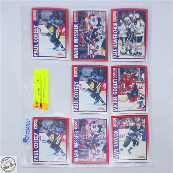 8X 1000 POINT CLUB MESSIER, COFFEY, TAYLOR ETC