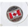 Image 1 : 2015 CANADA 25 CENT 50 YEARS WITH FLAG