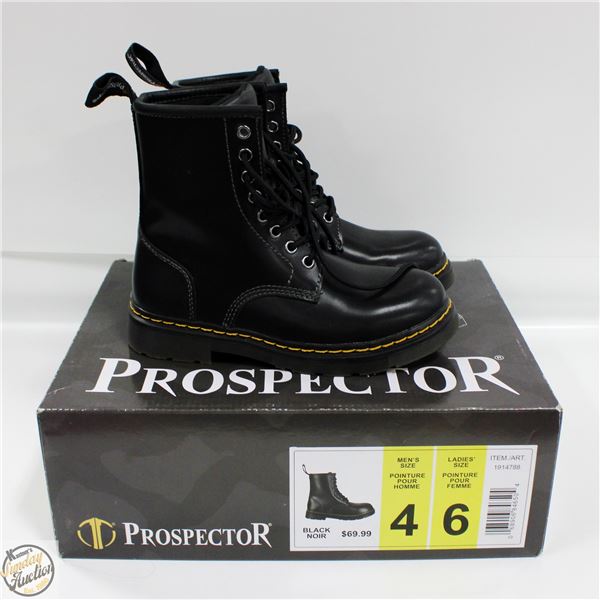 NEW PROSPECTOR BOOTS UNISEX MENS 4 WOMENS 6