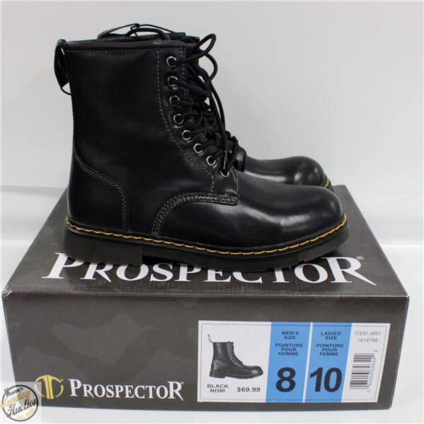 NEW PROSPECTOR BOOTS UNISEX MENS 8 WOMENS 10
