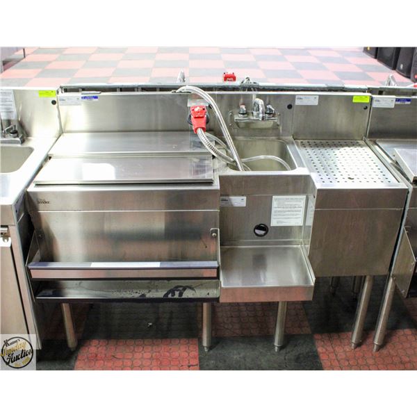COMMERCIAL GLASTENDER STAINLESS UNDERBAR COCKTAIL