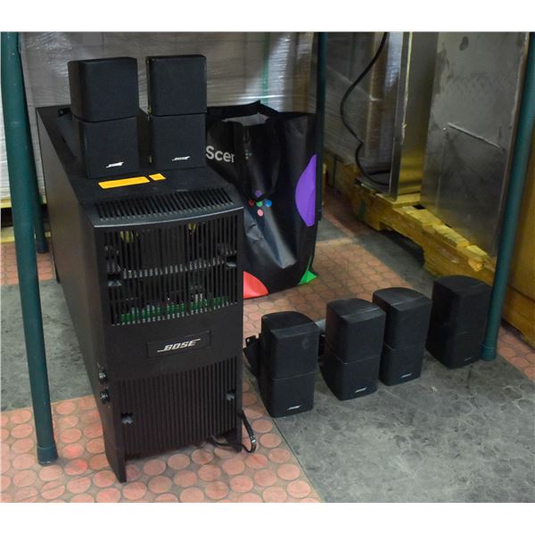 BOSE 6 SPEAKER SURROUND SOUND SPEAKERS WITH