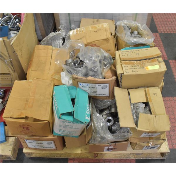 PALLET OF FORGED STEEL TEE PIPE FITTINGS