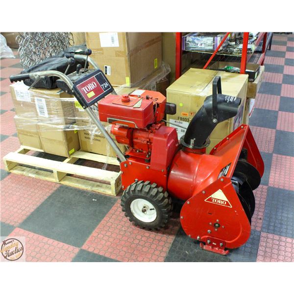 TORO RED METAL 24" SNOW BLOWER WITH 7HP