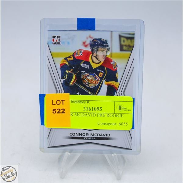 CONNOR MCDAVID PRE ROOKIE CARD