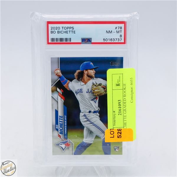 BO BICHETTE GRADED ROOKIE CARD