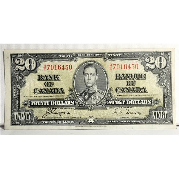 2) CANADIAN  KING GEORGE V $20.00 BANKNOTE.