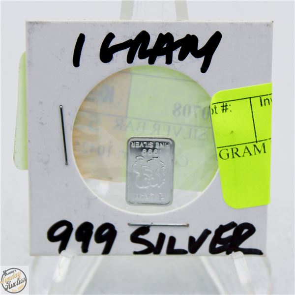 1 GRAM SILVER BAR