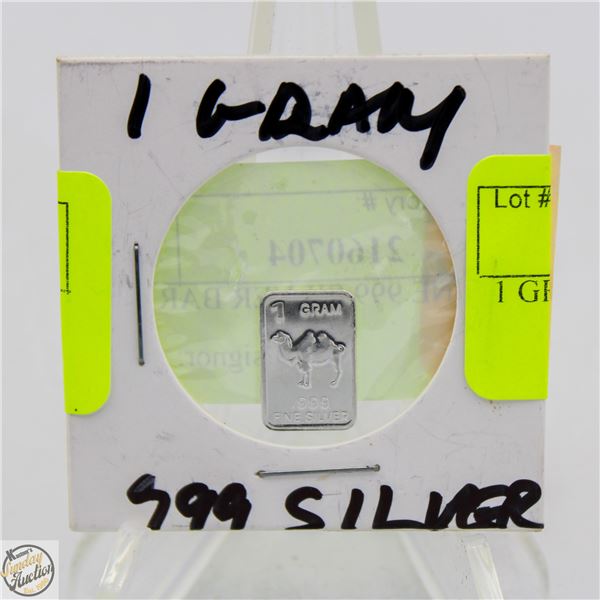 1 GRAM SILVER BAR