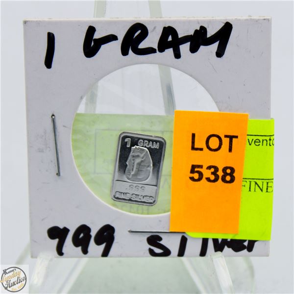 1 GRAM SILVER BAR