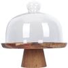 Image 1 : BRAND NEW HEMOTON WOODEN CAKE STAND WITH LID