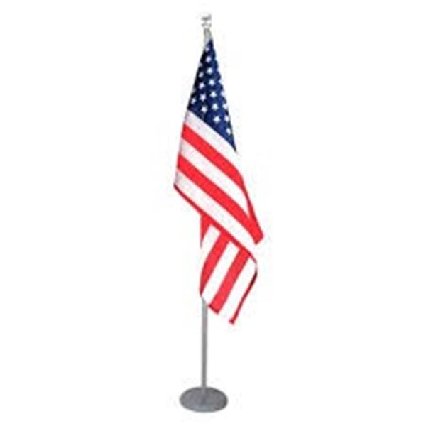 NEW SENZHYI INDOOR TELESCOPING FLAG POLE W BASE