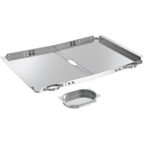 NEW GRILLING CORNER GRLL GREASE TRAY W/CATCH PAN
