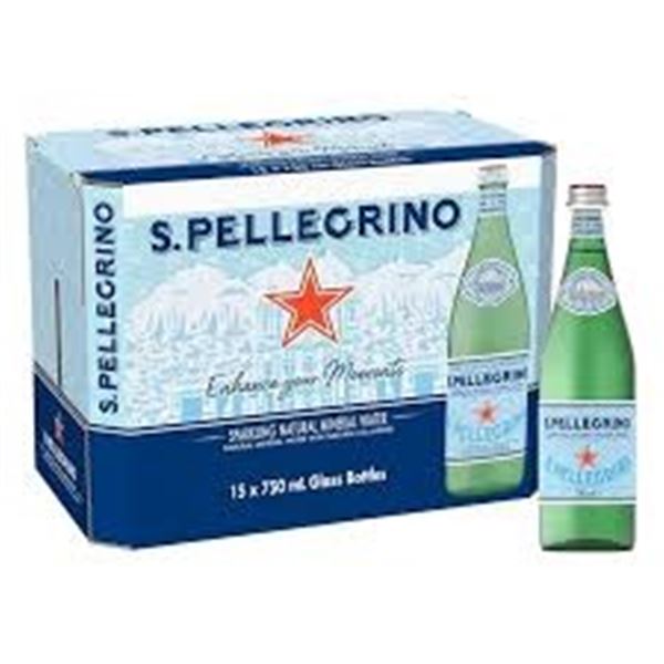 15 X 750ML S.PELLEGRINO MINERAL WATER