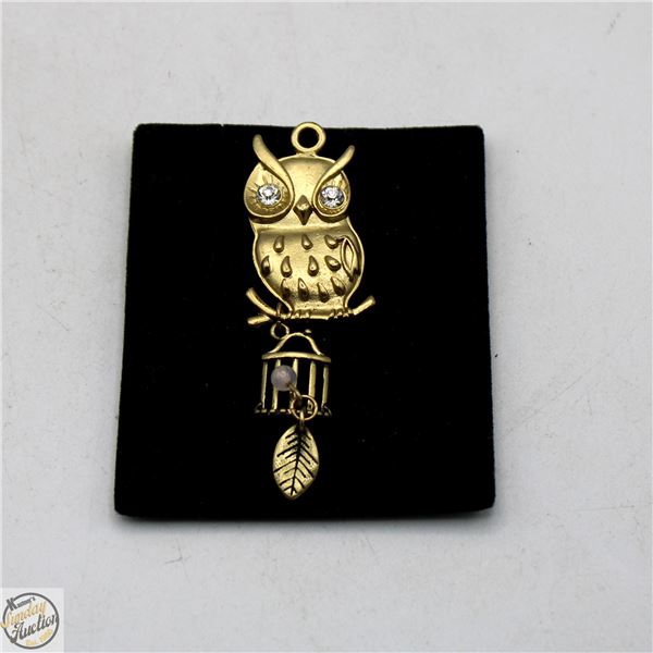 VINTAGE OWL PENDANT