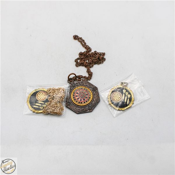 LOT OF 3 1970S DARTS CHAMPIONSHIPS AWARD MEDALS