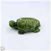 Image 1 : #3813-EMERALD GREEN JADE TURTLE