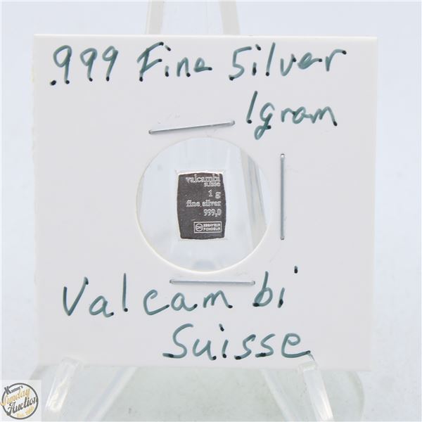 #3823- CANADIAN .999 FINE SILVER 1 GRAM TOKEN