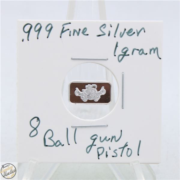 #3824- CANADIAN .999 FINE SILVER 1 GRAM TOKEN