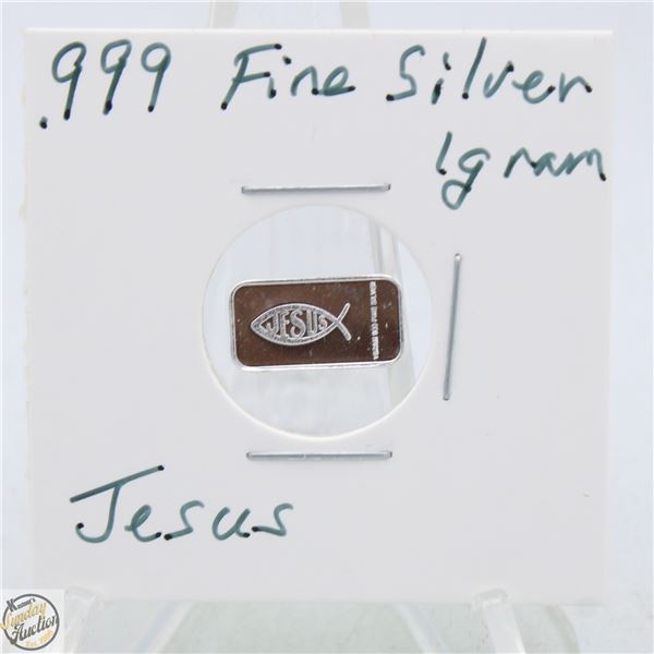 #3827-CANADIAN .999 FINE SILVER 1 GRAM BAR