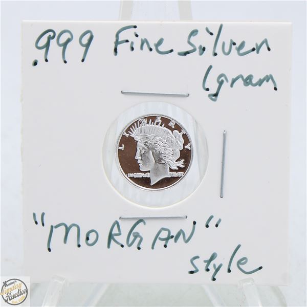 #3830-CANADIAN .999 FINE SILVER 1 GRAM BAR