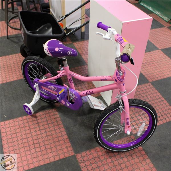NEWLY ASSEMBLED JOYSTAR JUVENILE PINK BIKE