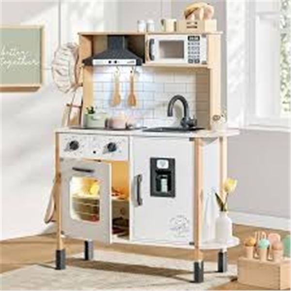 NEWLY ASSEMBLED TINY LAND WOODEN PLAY KITCHEN