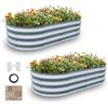 Image 1 : NEW W BOX GALVANIZED RAISED GARDEN BED 2 SETS