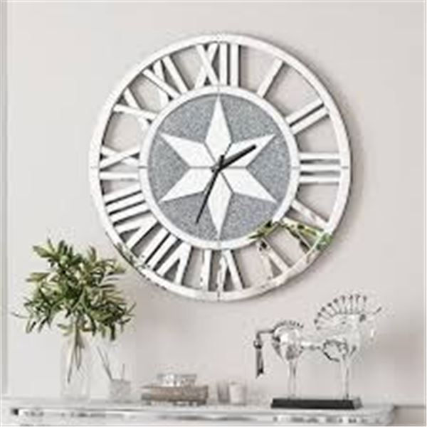 BRAND NEW ARTLOGE ROUND MIRRORED WALL CLOCK