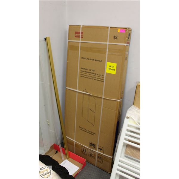 BRAND NEW B26 DOUBLE SHOWER GLASS DOOR