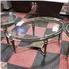 Image 1 : GLASS TOP COFFEE TABLE WITH METAL FRAME 20"50"