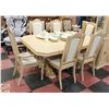 Image 1 : DINING ROOM TABLE 6 CHAIRS WHITE  65" LONG