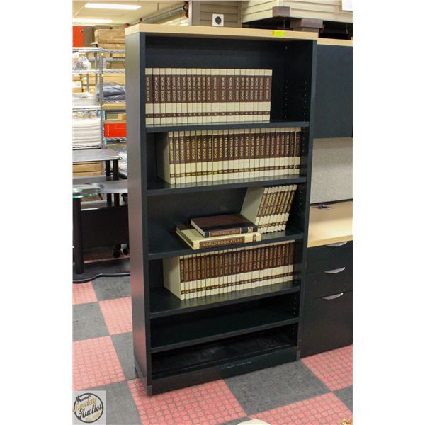 OFFICE BOOKSHELVES H72XW35.5 5 MOVABLE SHELVES