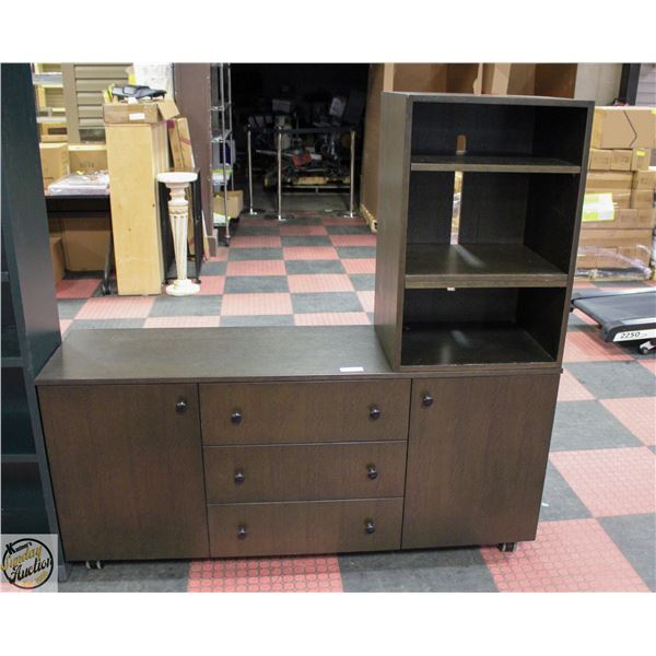 TV STAND CABINET 60" WIDE - 57" TALL - 16" DEEP