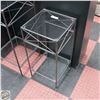 Image 1 : SIDE DISPLAY STAND GLASS TOP 28"X13"X13"